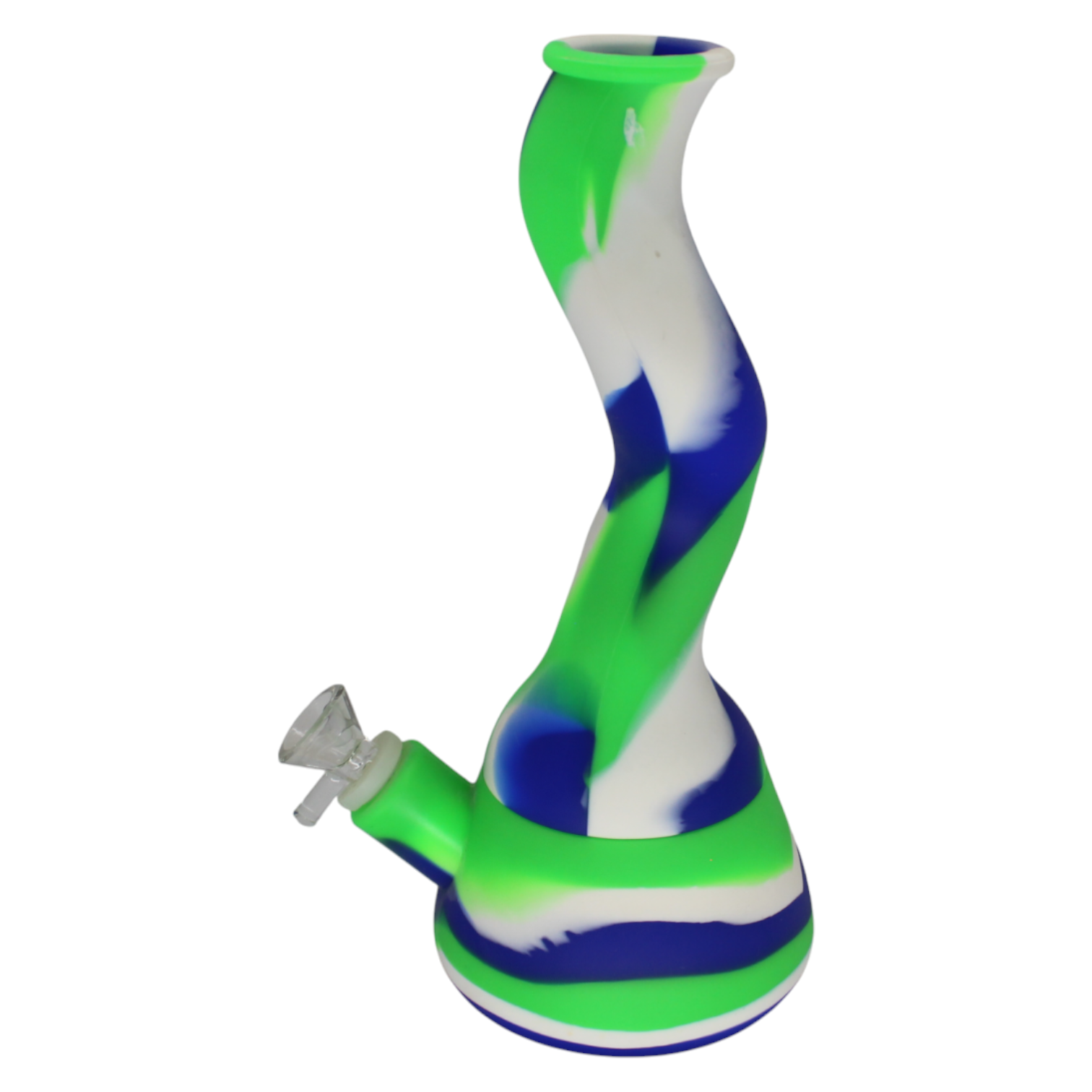 Bong De Vidro E Silicone Moon Psicodelico 26Cm