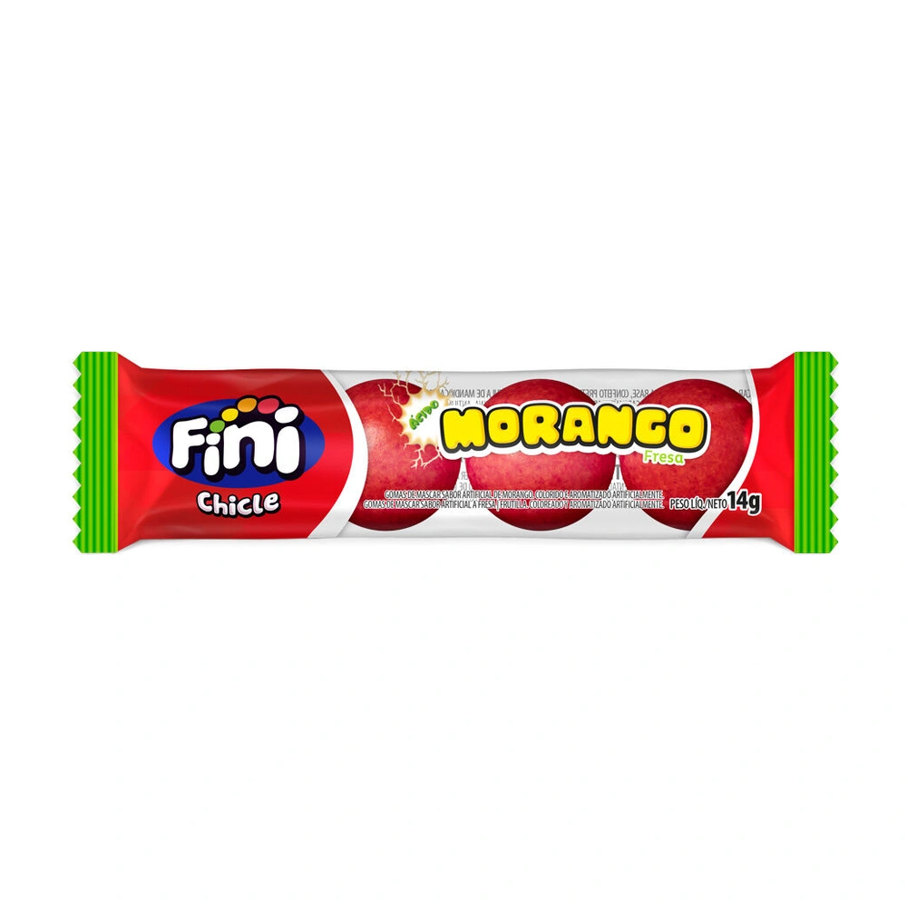 Fini Chicle Morango Azedinho
