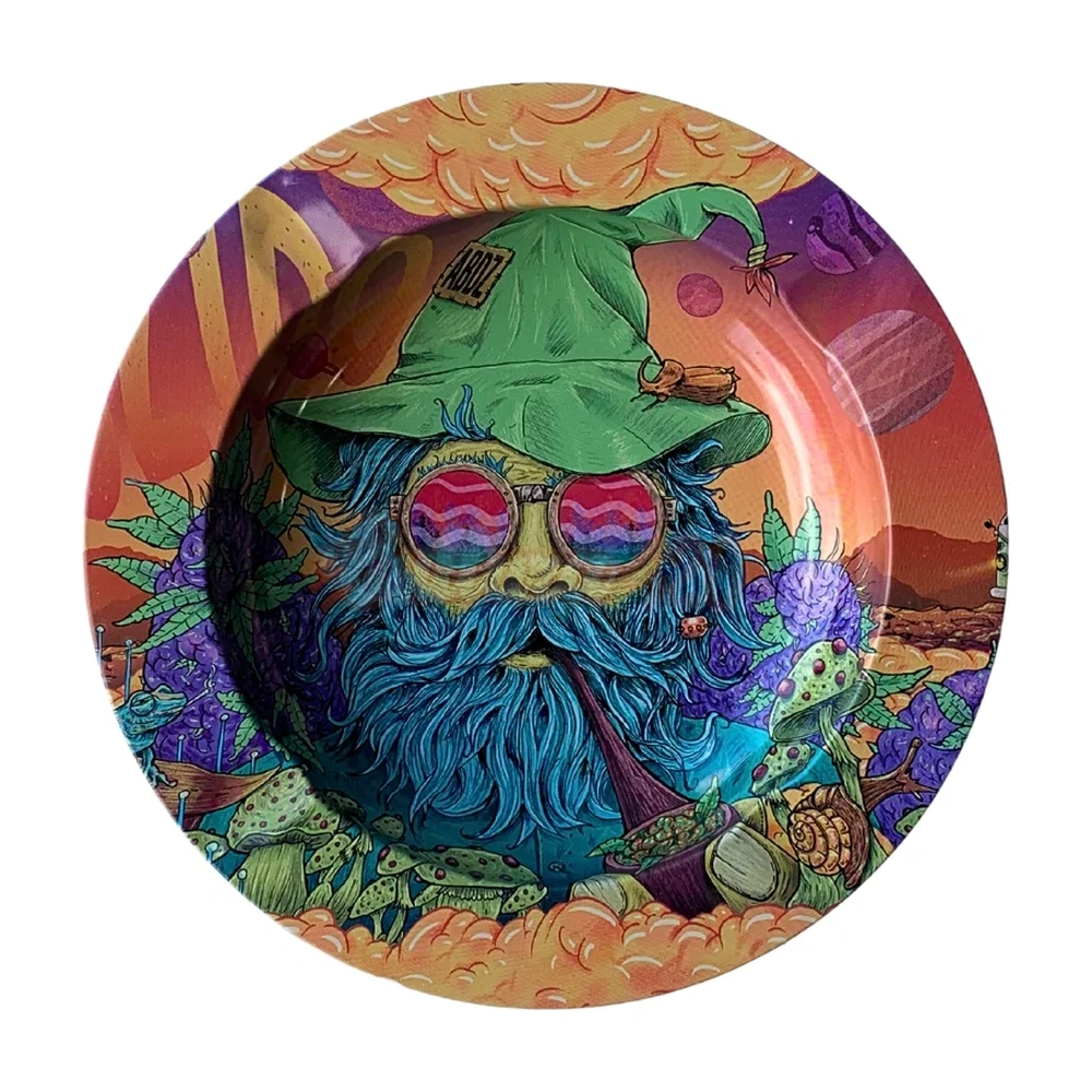 Cinzeiro De Metal Abduzido Redondo Pequeno