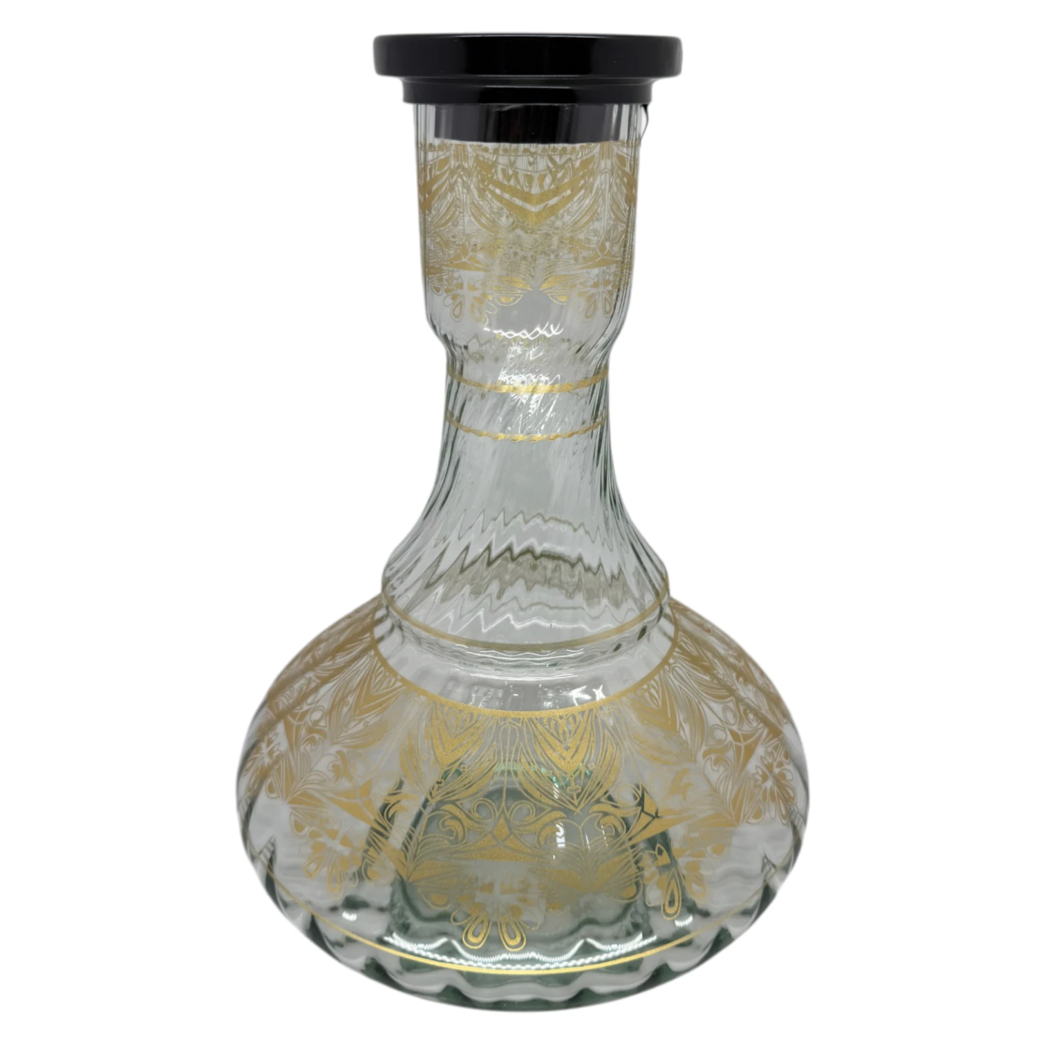 Jarro Poderoso Renda Grego Transparente Com Preto 30Cm 