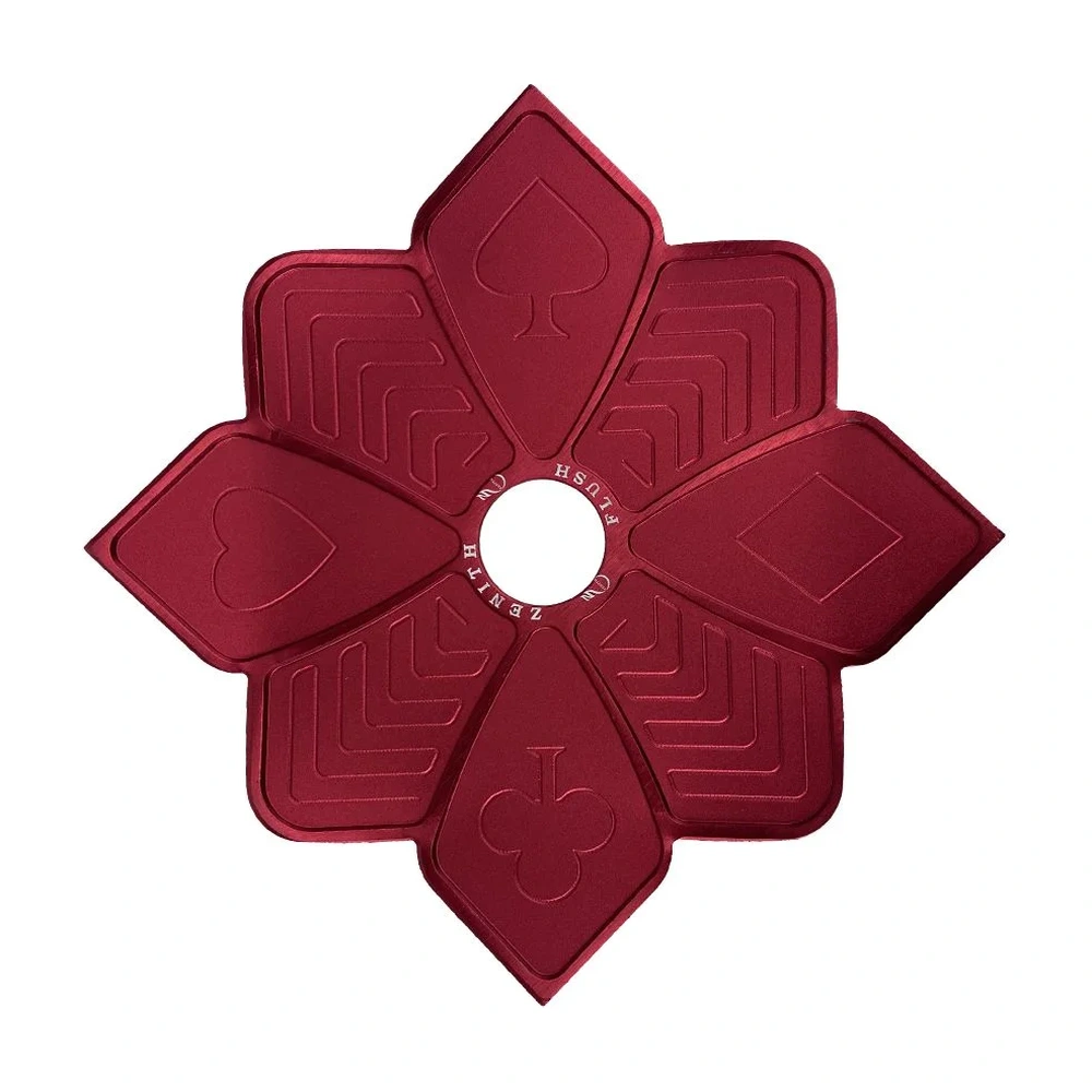 Prato Zenith Flush Grande Vermelho Vinho