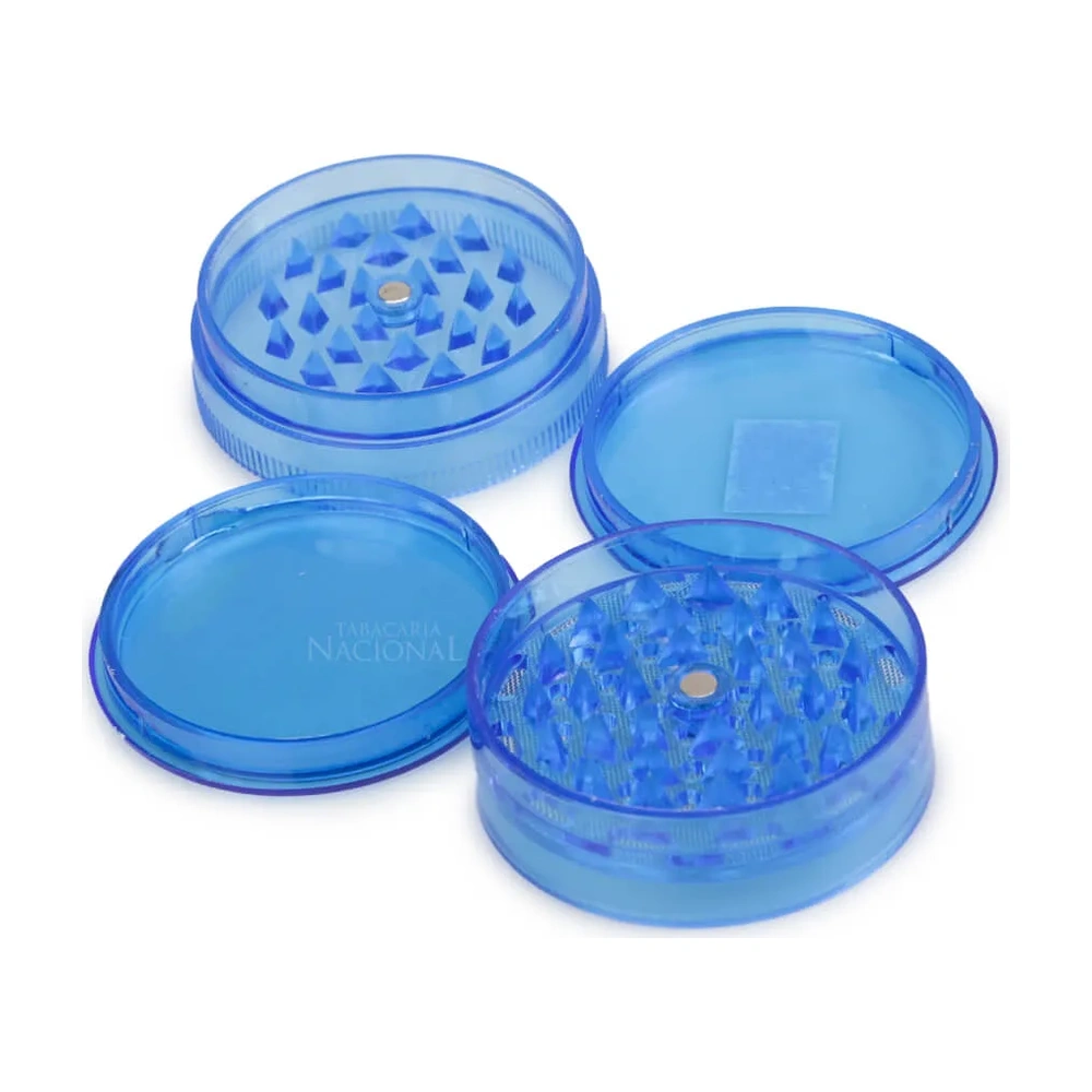 Dichavador De Acrílico 4 Partes Azul