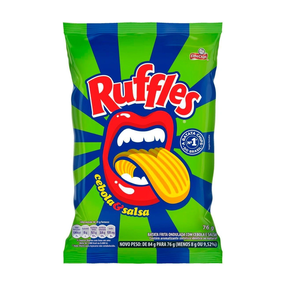 Chips Ruffles Cebola E Salsa 76G