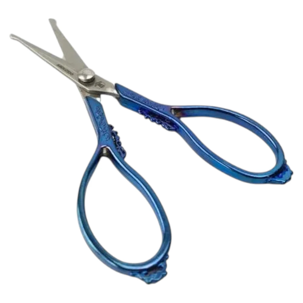 Tesoura Abdz Ice Round Blue Silver