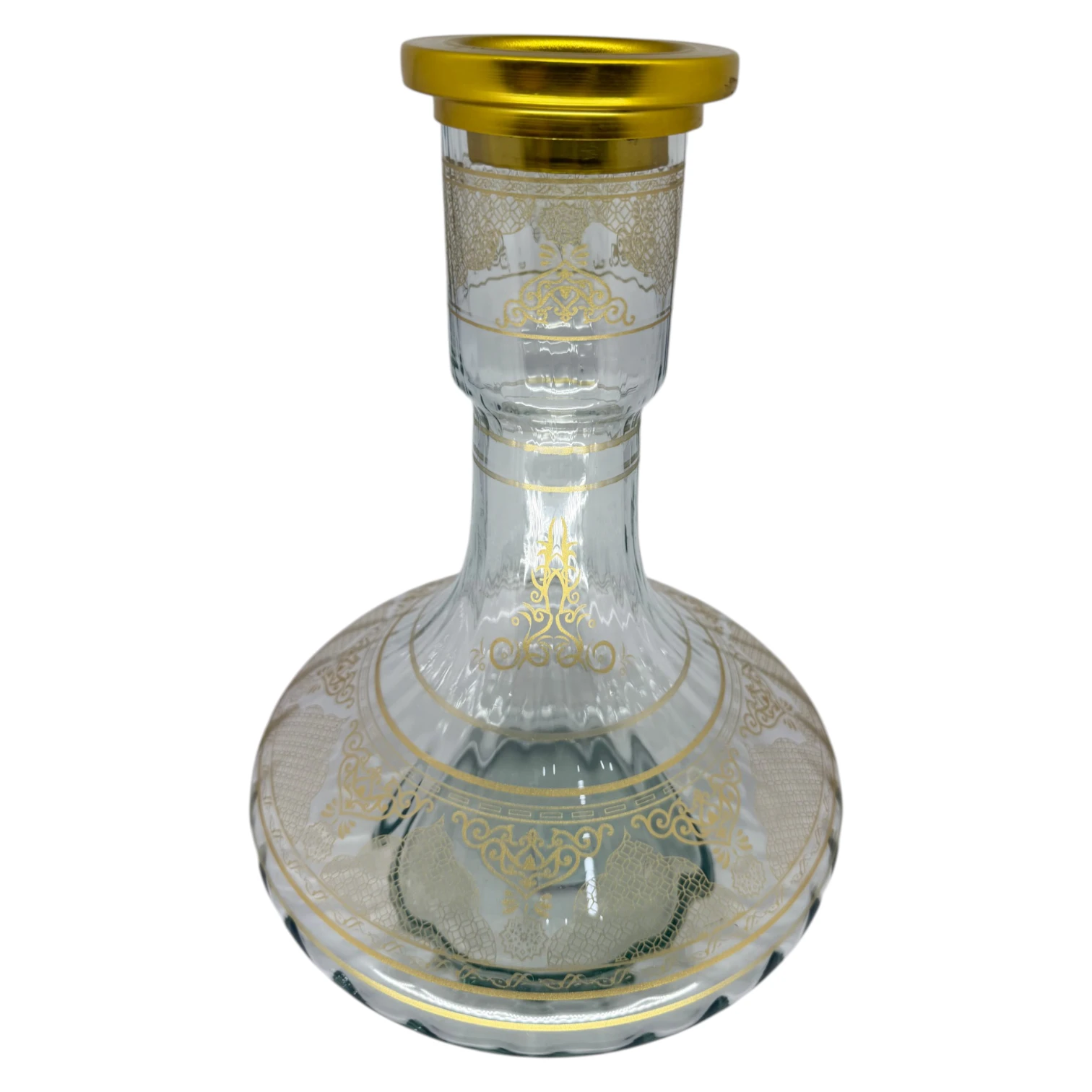 Jarro Poderoso Renda Dourado Com Transparente 30Cm 