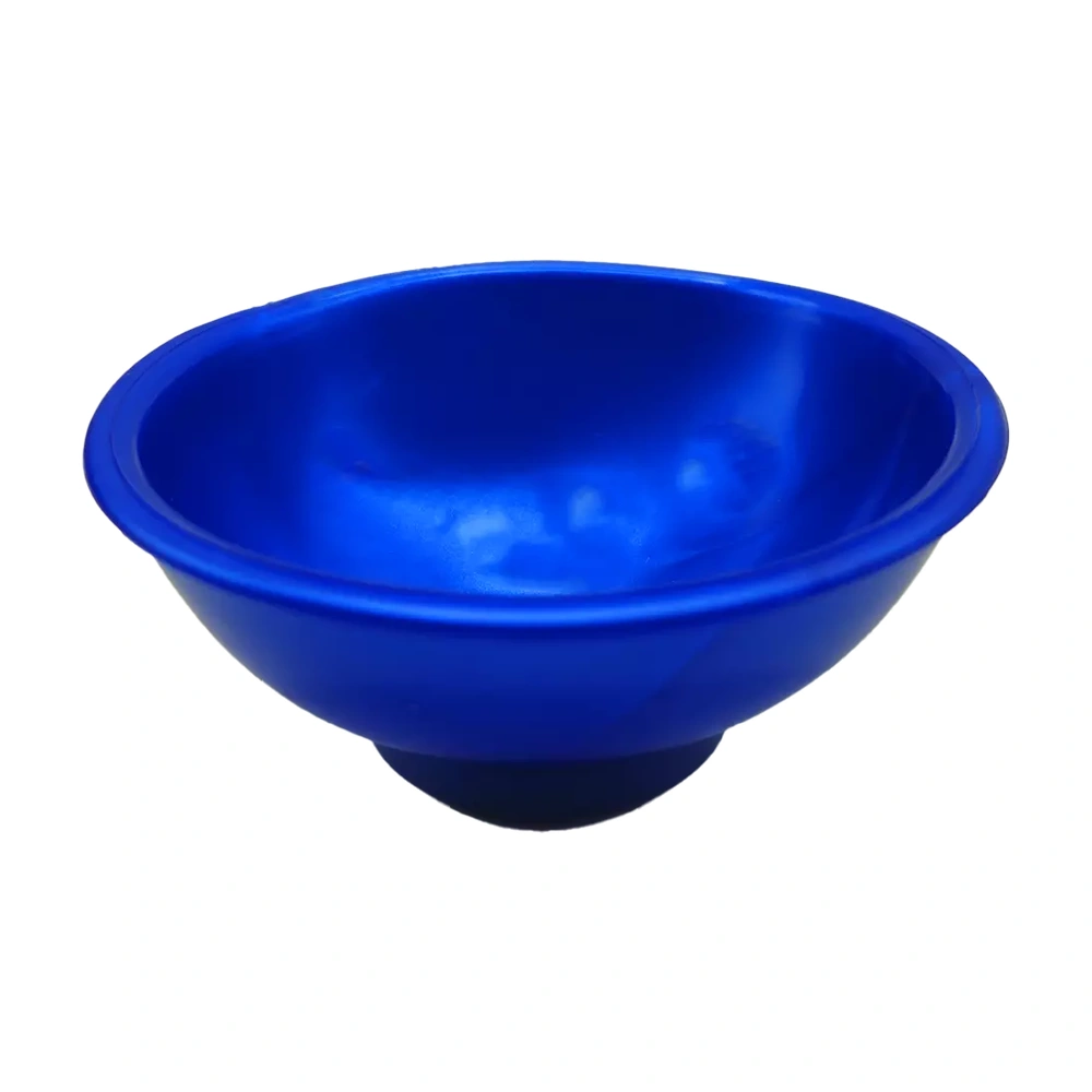 Cuia Crema Grande Azul Escuro Metalizado