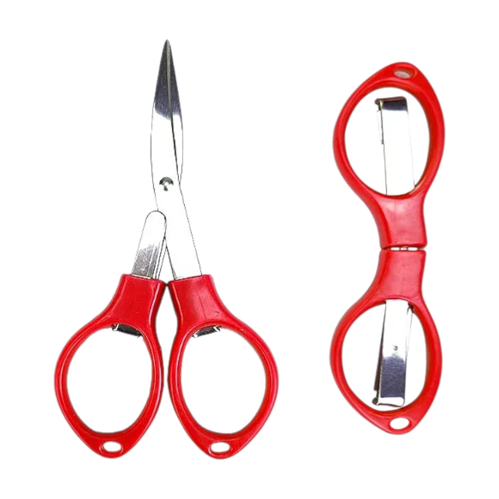 Tesoura Moon Dobravel Vermelho