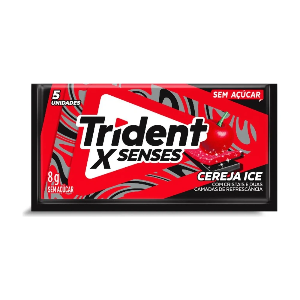 Chiclete Trident X Senses Cereja 8G