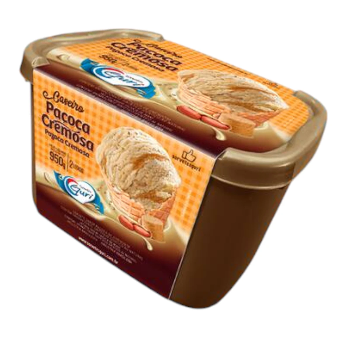 Pote De Sorvete Guri 2L Paçoca Cremosa