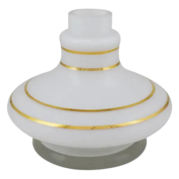 Jarro Ht Branco Com Listra Dourada