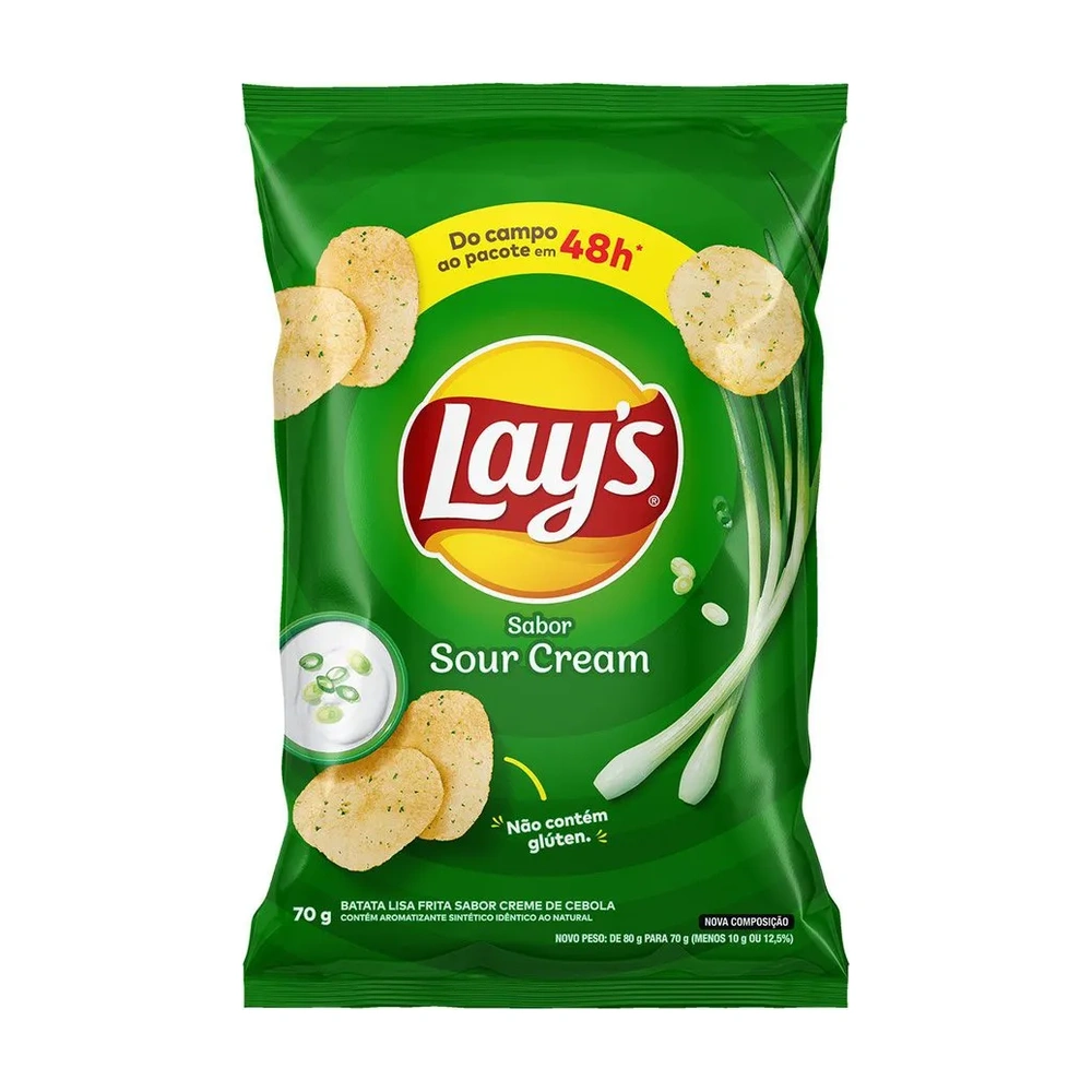 Chips Lays Sour Cream 70G