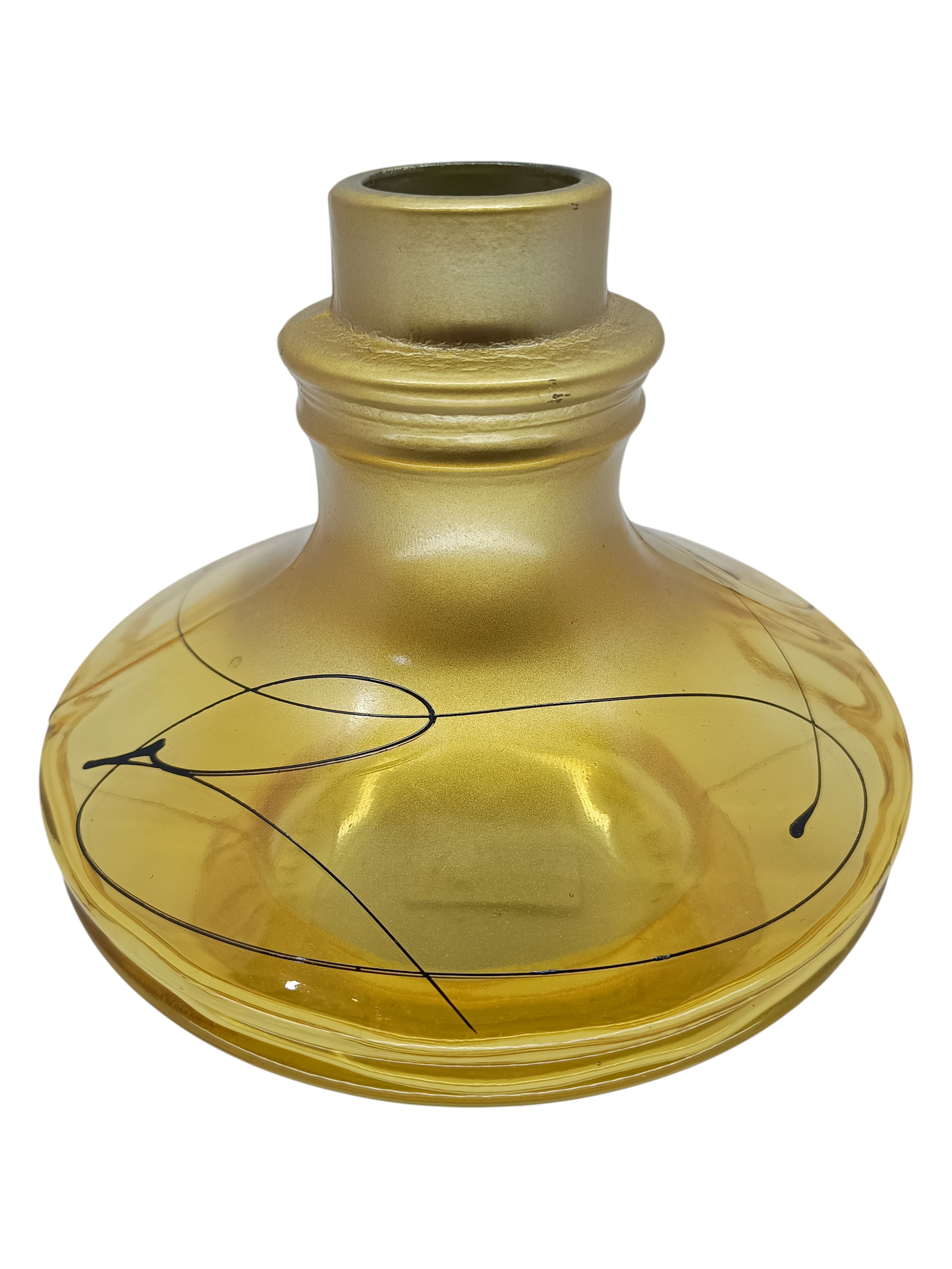 Jarro Abst Dourado Com Preto