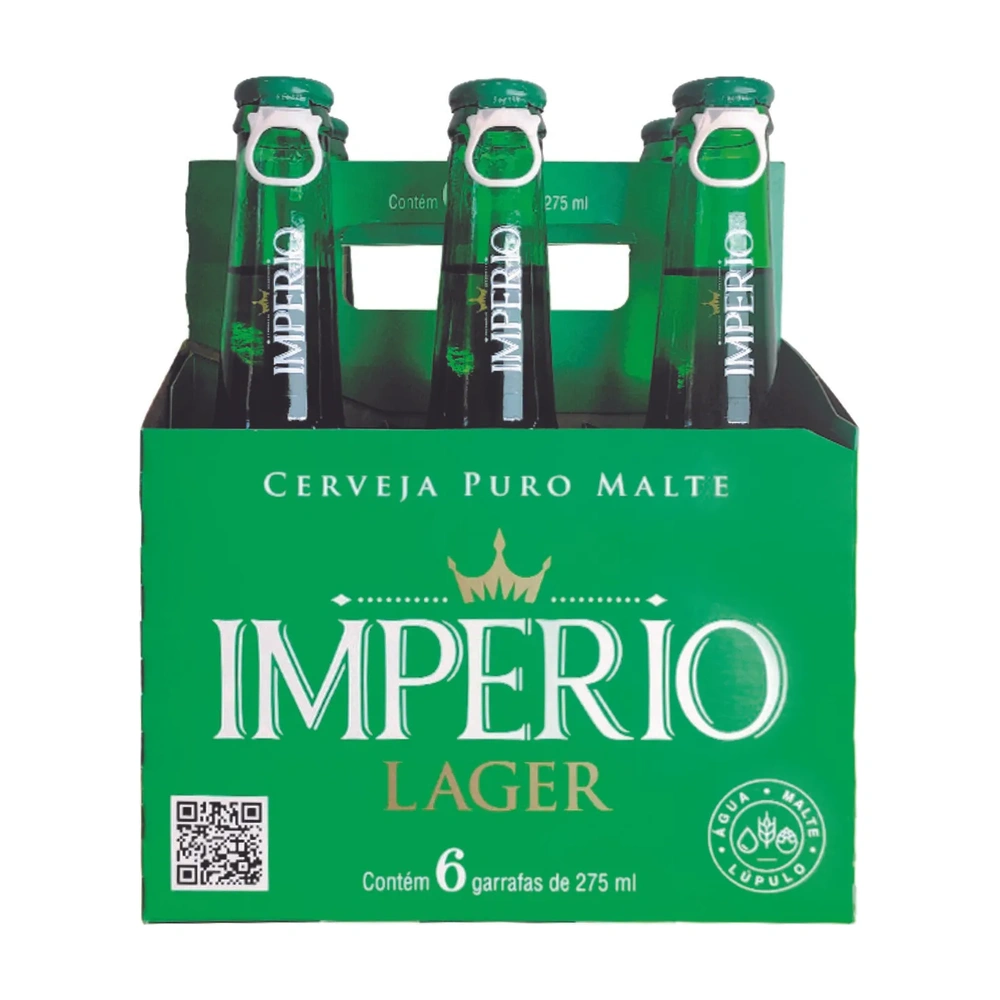 Cerveja Império 275Ml Caixa Com 6 Unidades