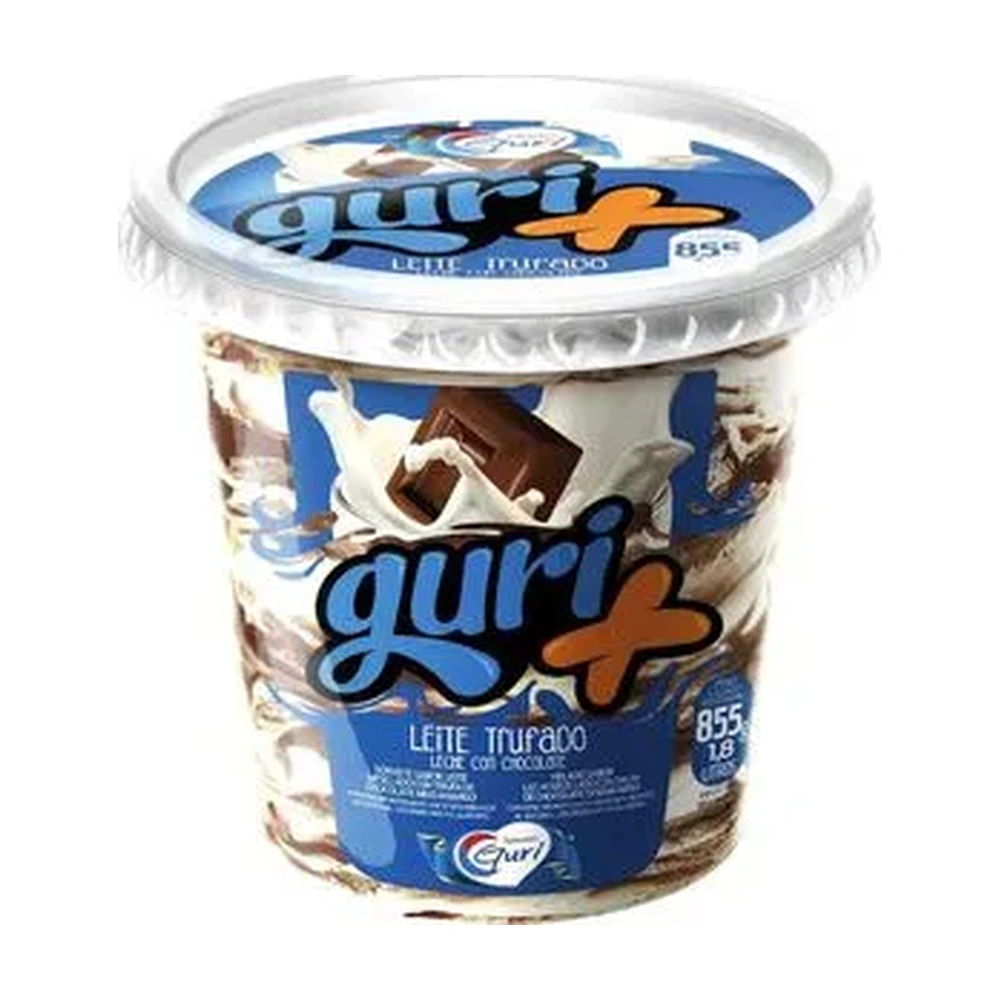 Pote De Sorvete Guri 1,8Lt Leite Trufado