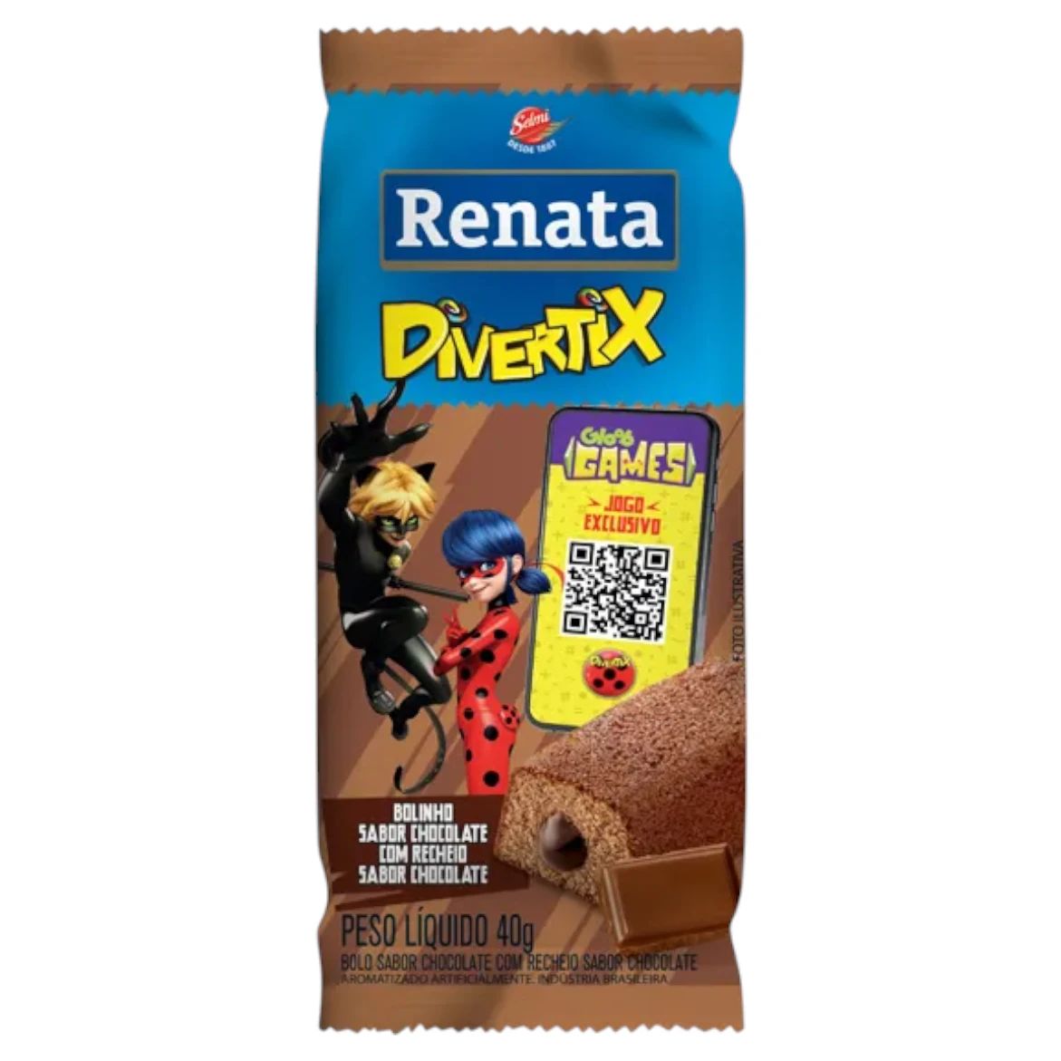 Bolinho Renata Divertix Chocolate