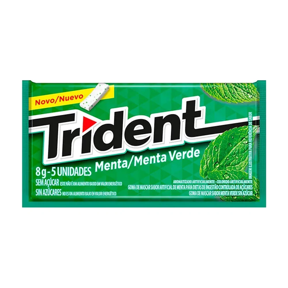Chiclete Trident Menta Verde