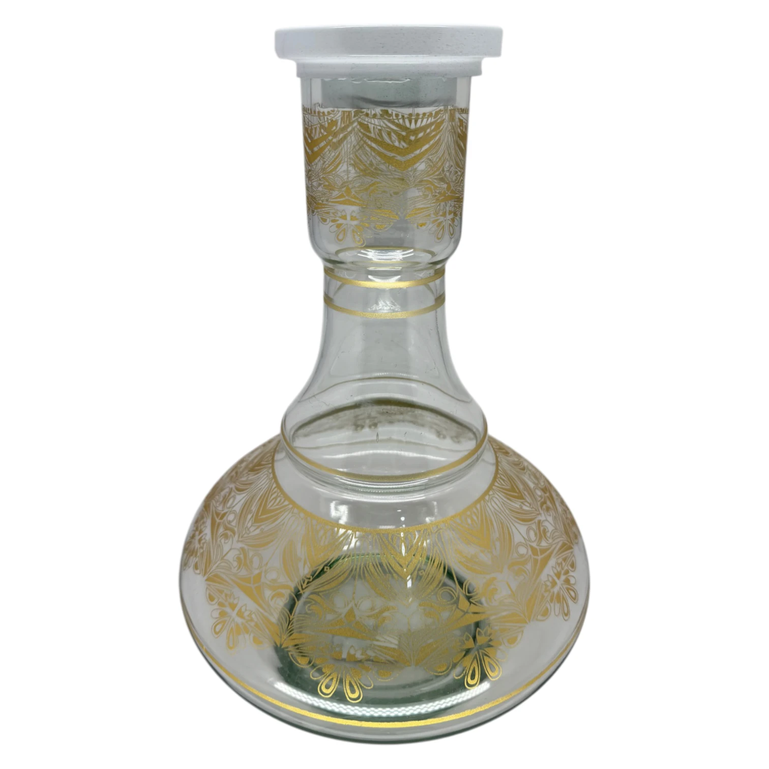 Jarro Poderoso Transparente Com Borda Branca 30Cm 