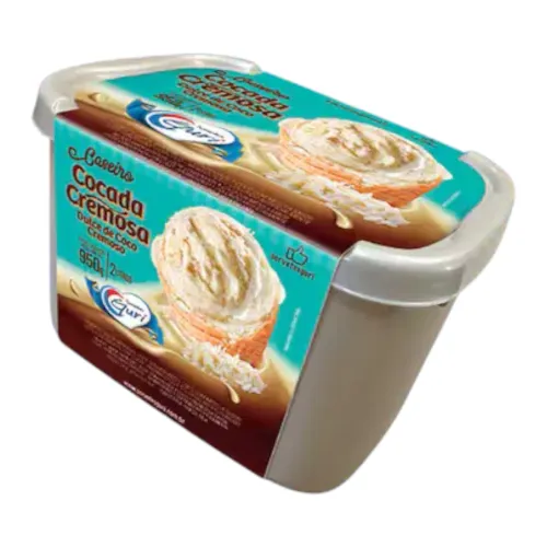 Pote De Sorvete Guri 2L Cocada Cremosa