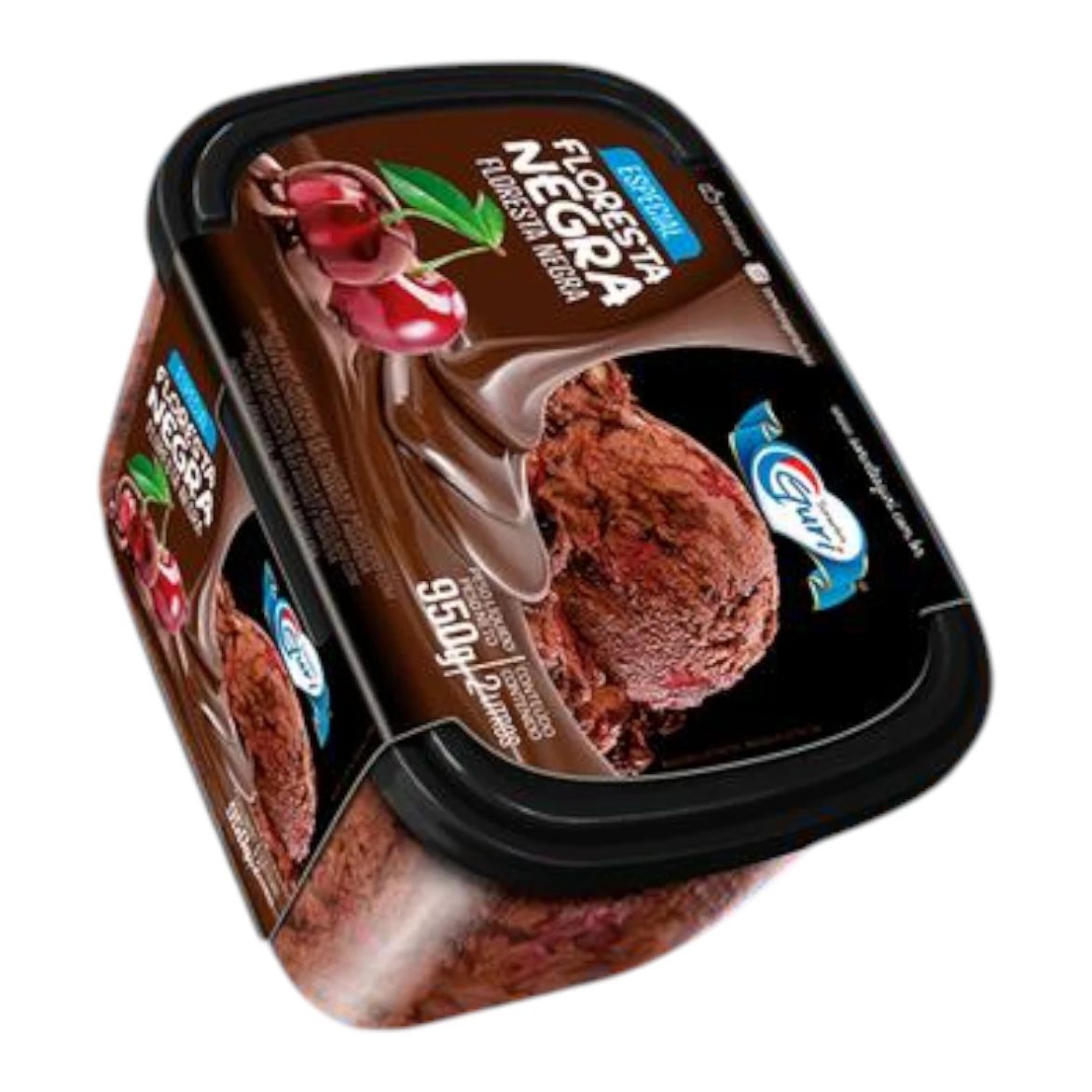 Pote De Sorvete Guri 2L Floresta Negra