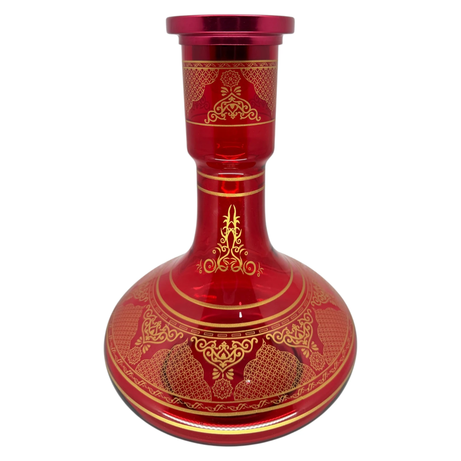 Jarro Poderoso Renda Vermelho Com Dourado 30Cm