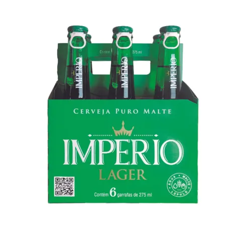 Cerveja Império Long Neck 275Ml Caixa Com 6 Unidades