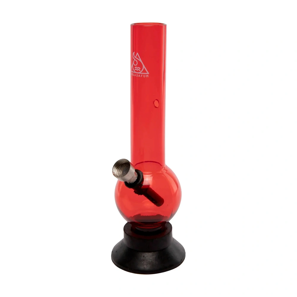 Bong De Acrílico Squadafum Vermelho 20Cm