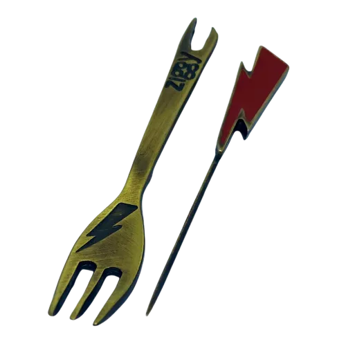 Garfo + Furador Ziggy Bronze