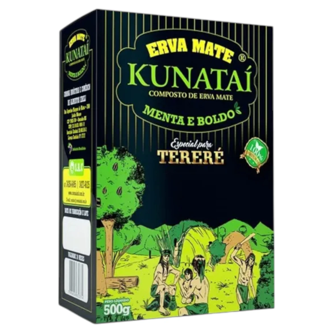 Erva Mate Kunataí Menta E Boldo 500G