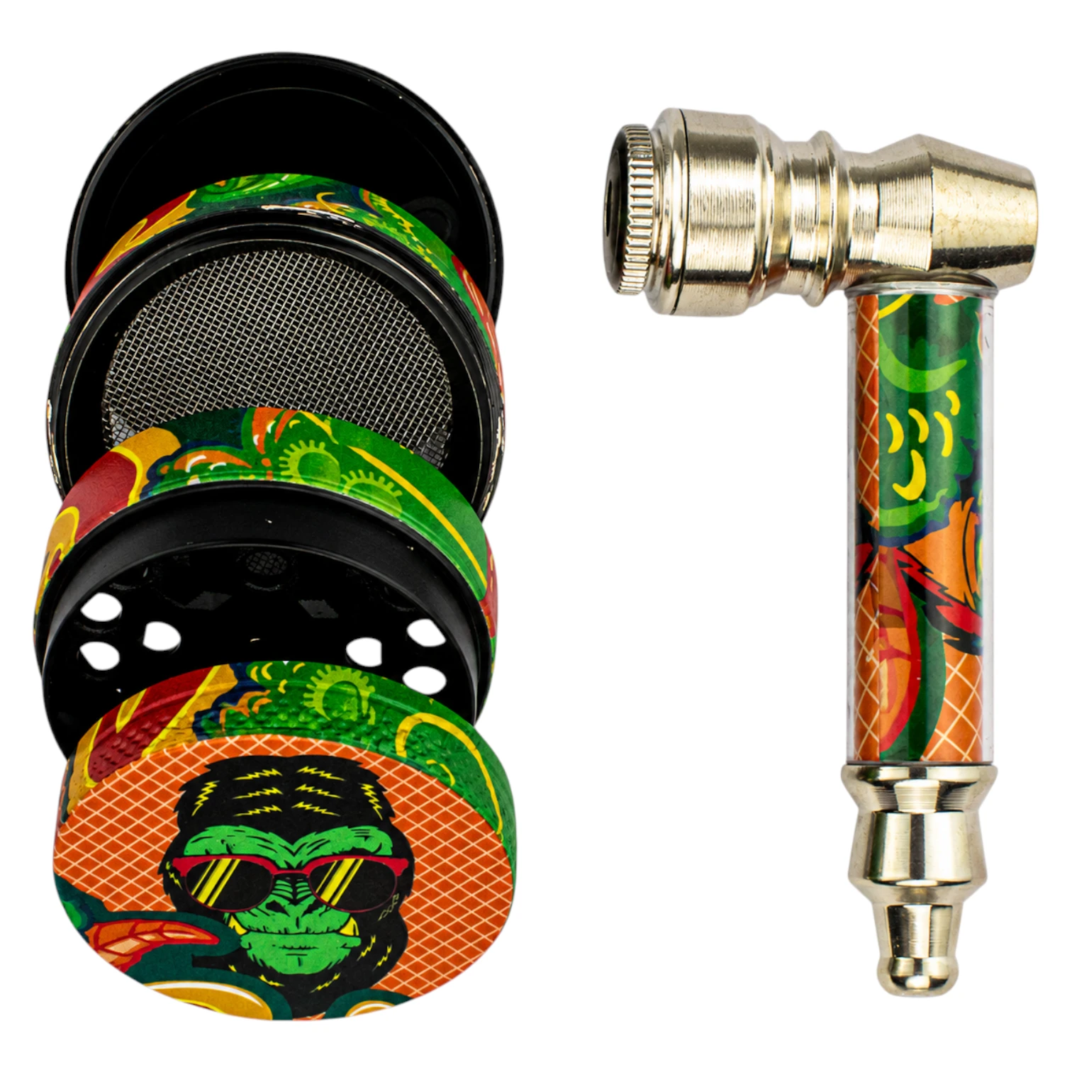 Kit Pipe E Dichavador Gorilla Rolling