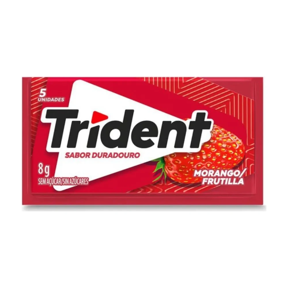 Chiclete Trident Morango