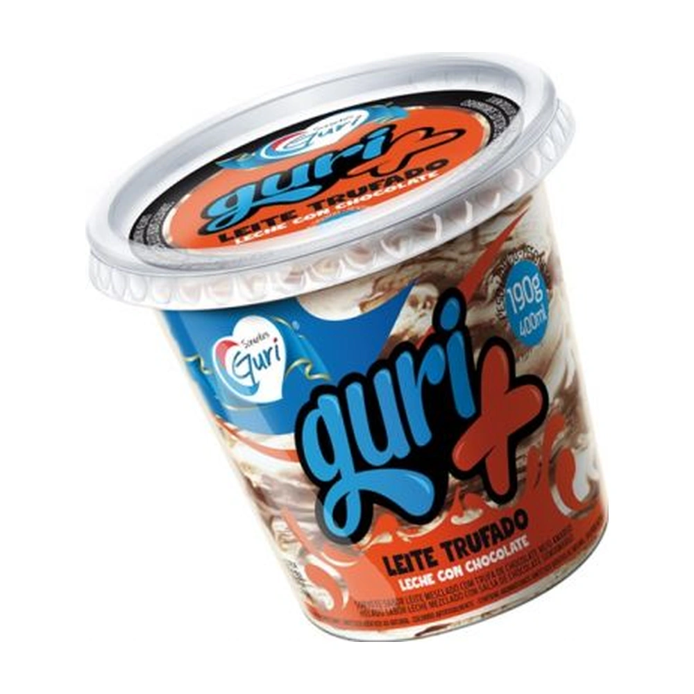 Pote De Sorvete Guri 400Ml Leite Trufado 