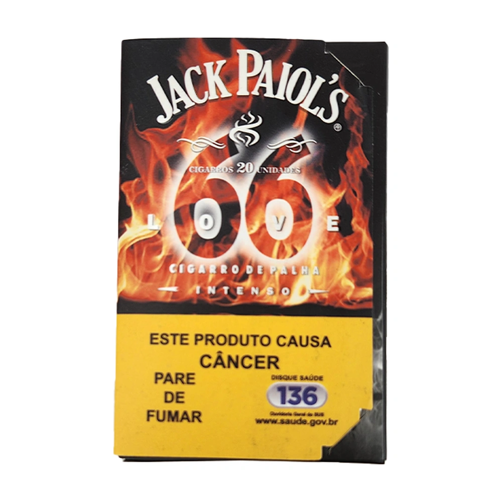 Palheiro Jack Love66 Com 20 Unidades