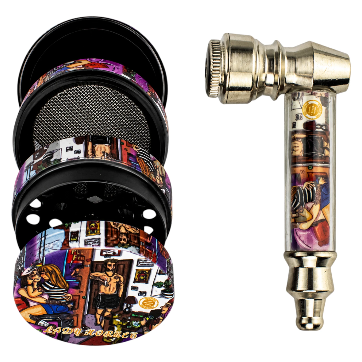 Kit Pipe E Dichavador Lady Hornet
