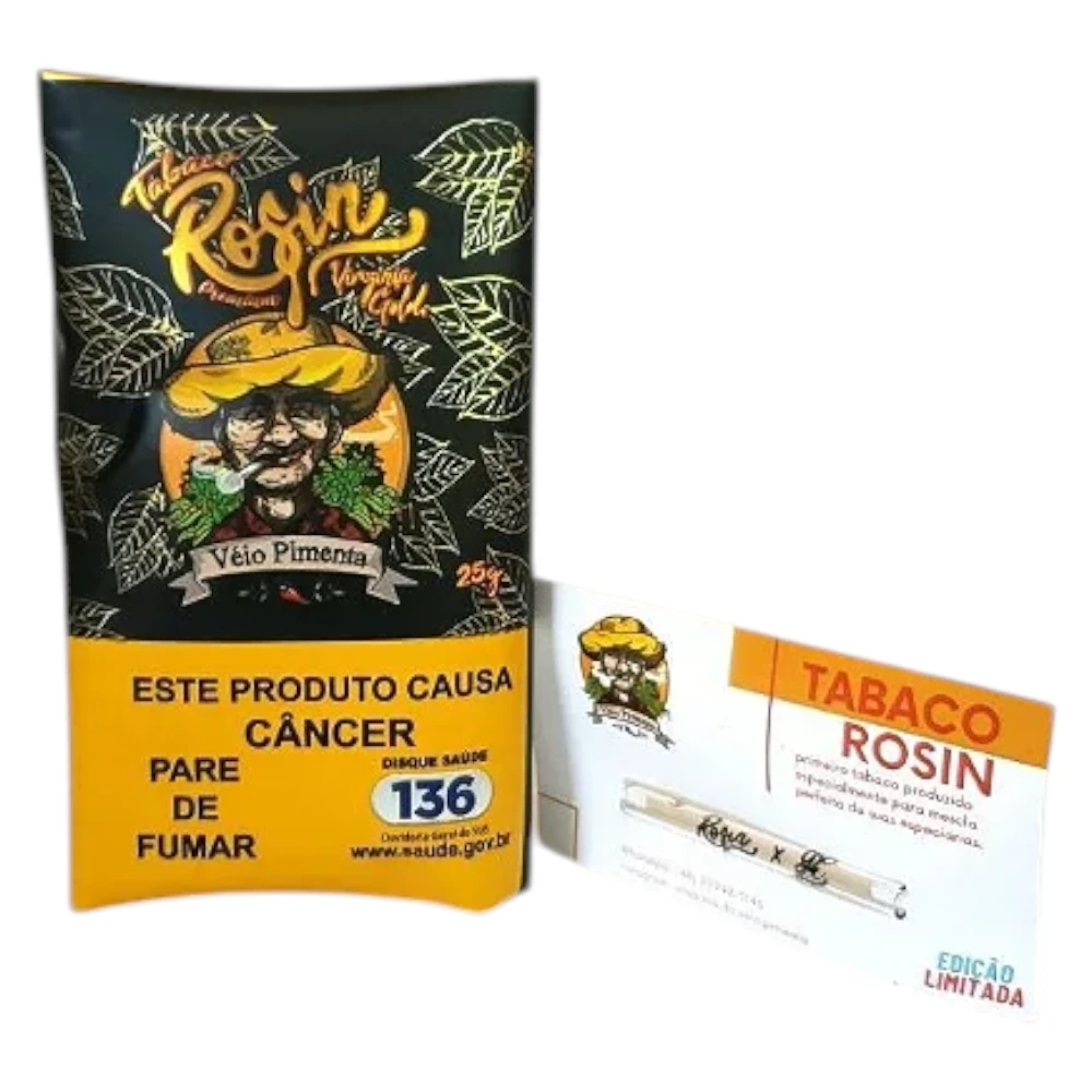 Tabaco Veio Pimenta Rosin Com Piteira De Vidro