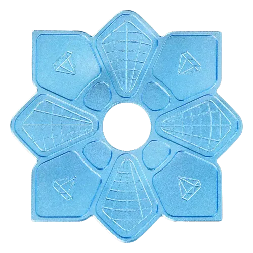 Prato Diamond Grande Azul Bebe