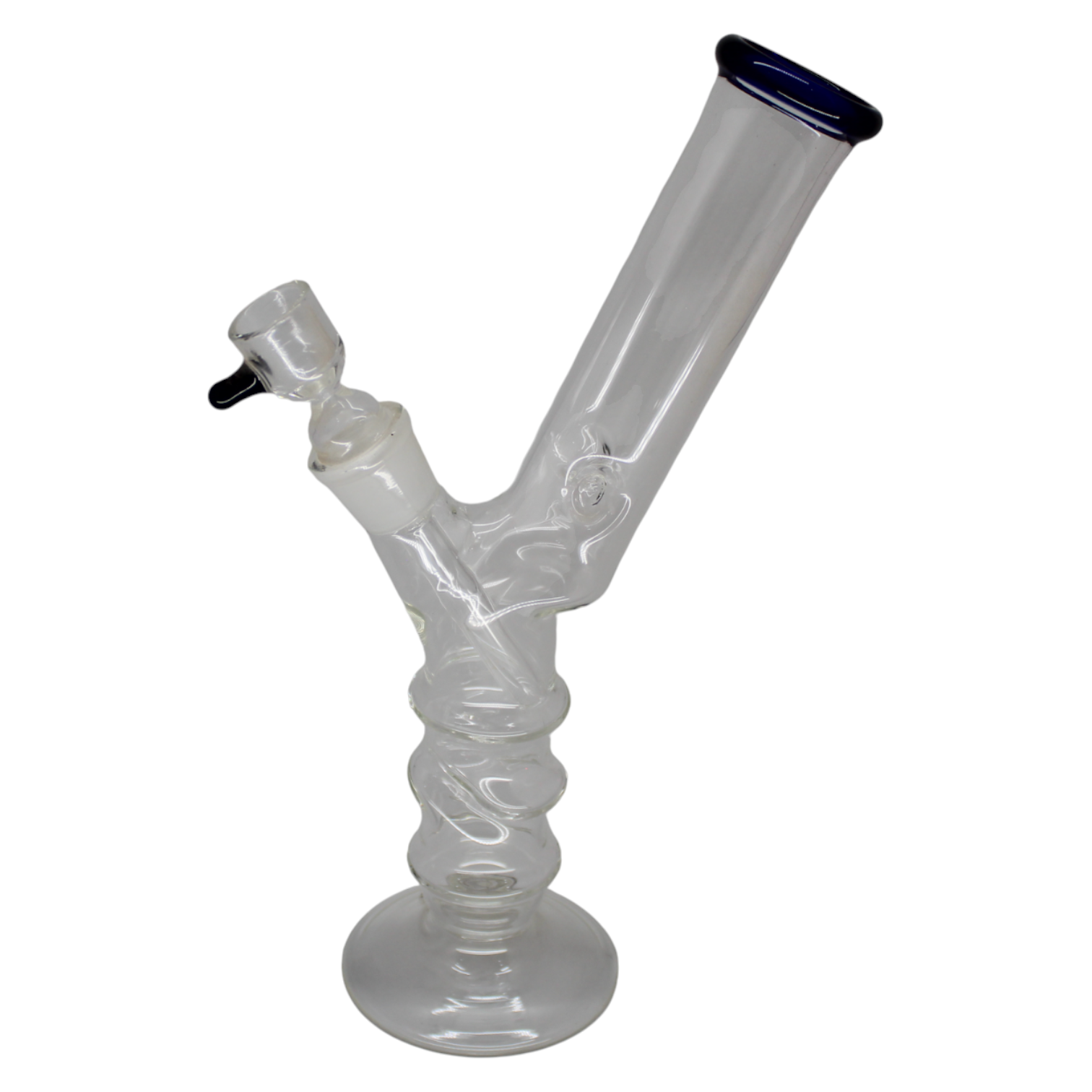 Bong De Vidro Deluxo Borda Azul