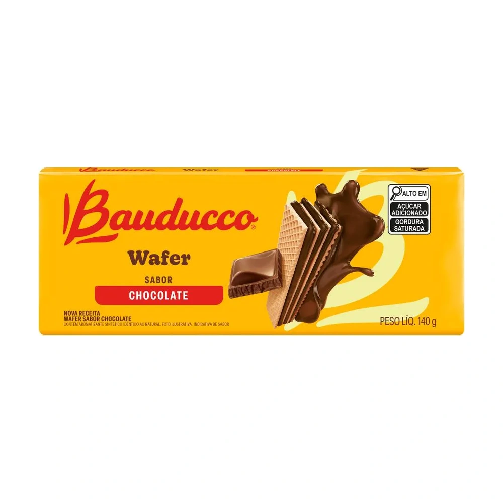 Bolacha Wafer Bauducco Chocolate