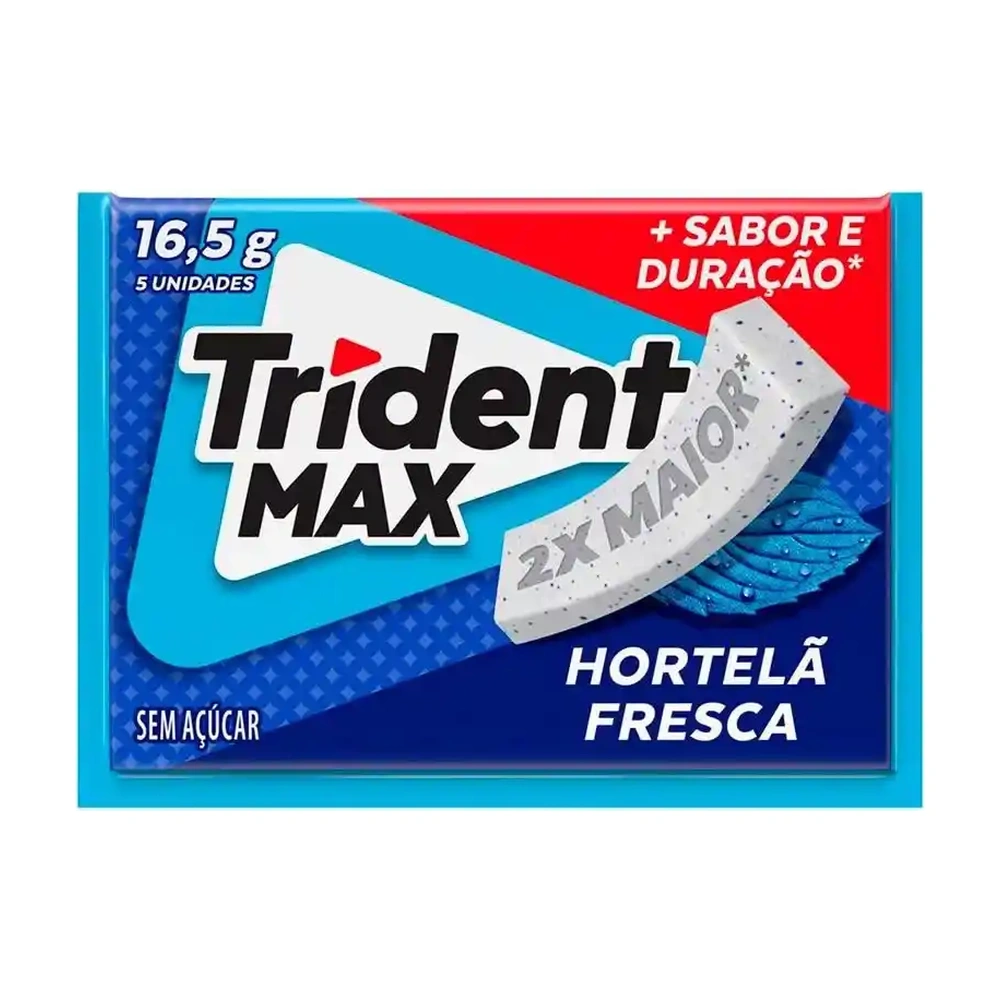 Chiclete Trident Max Hortelã