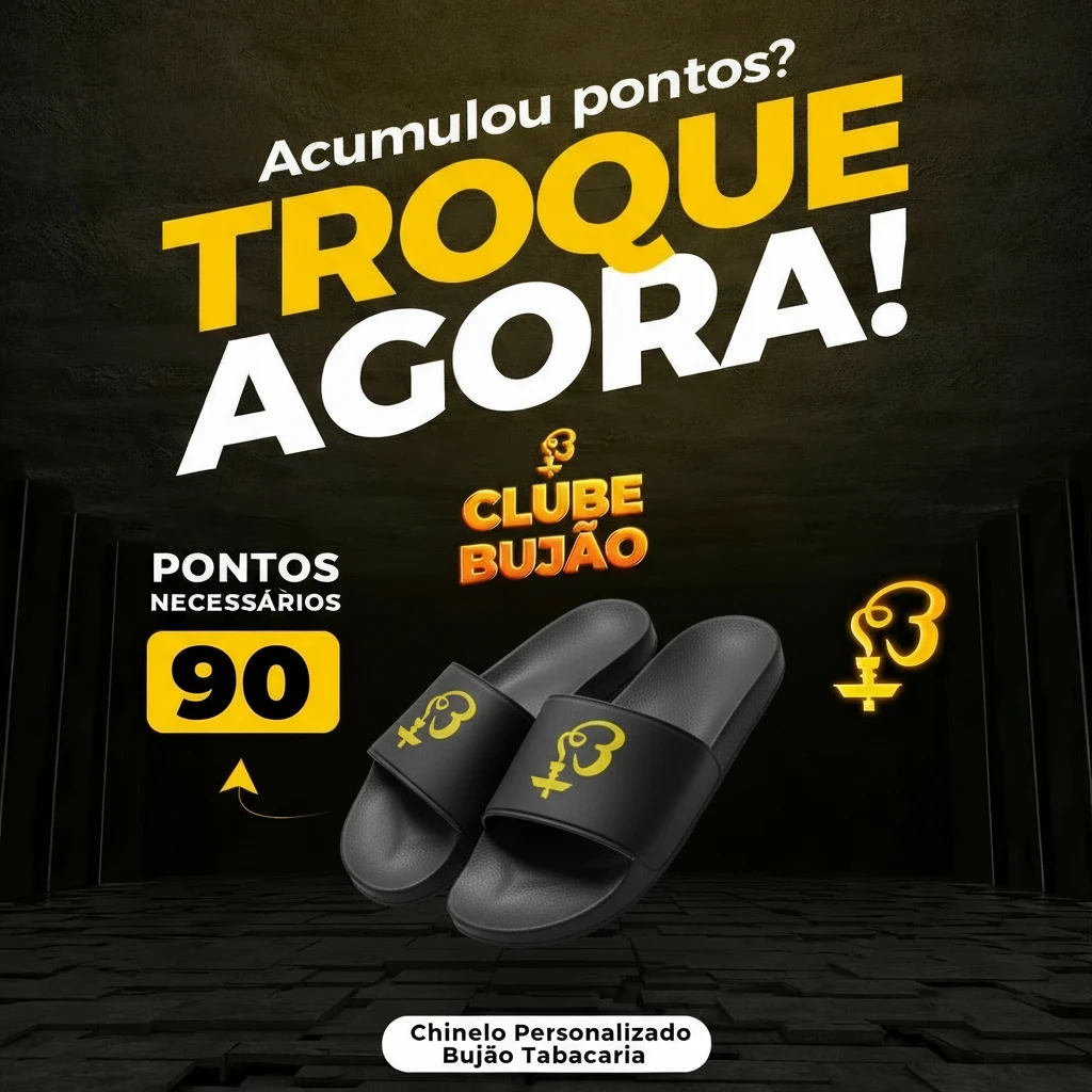 Chinelo Personalizado Bujão Tabacaria