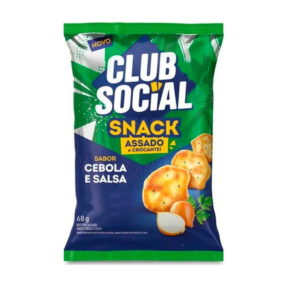 Snack Club Social Cebola E Salsa 68G
