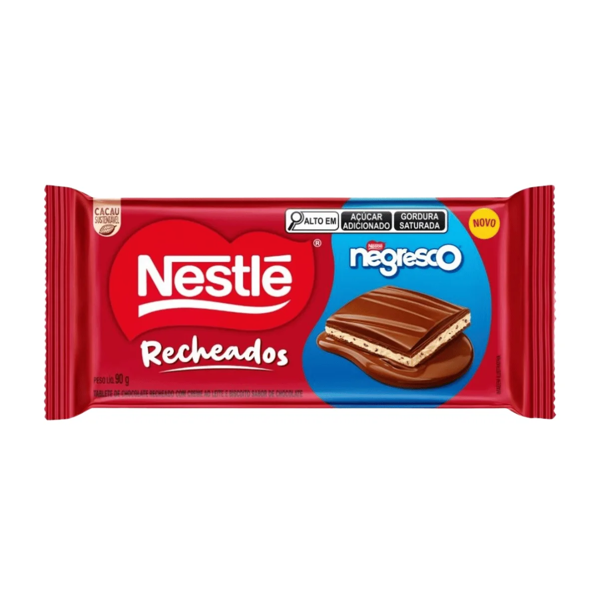 Barra de Chocolate Nestle Negresco Recheado 90G