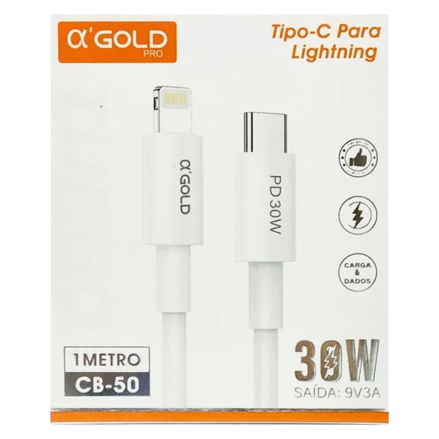 Cabo Agold Usb-C Para Lightning