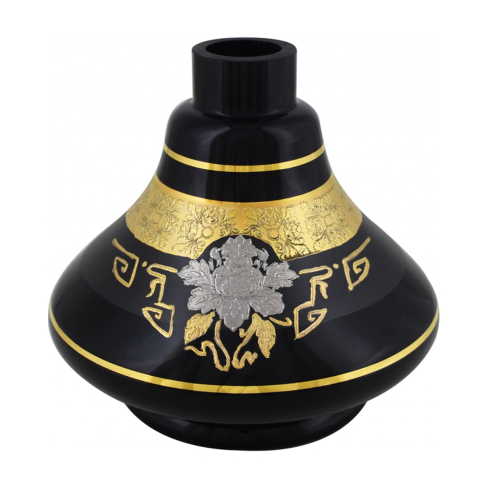 Jarro Bless Pequeno Preto Com Dourado