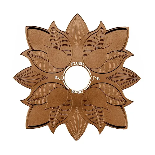 Prato Zenith Flush Grande Marrom