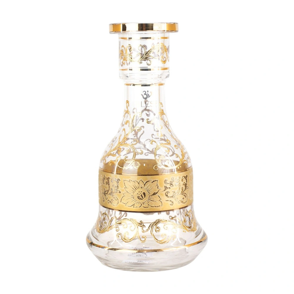 Jarro Bless Sino Transparente Com Dourado 30Cm