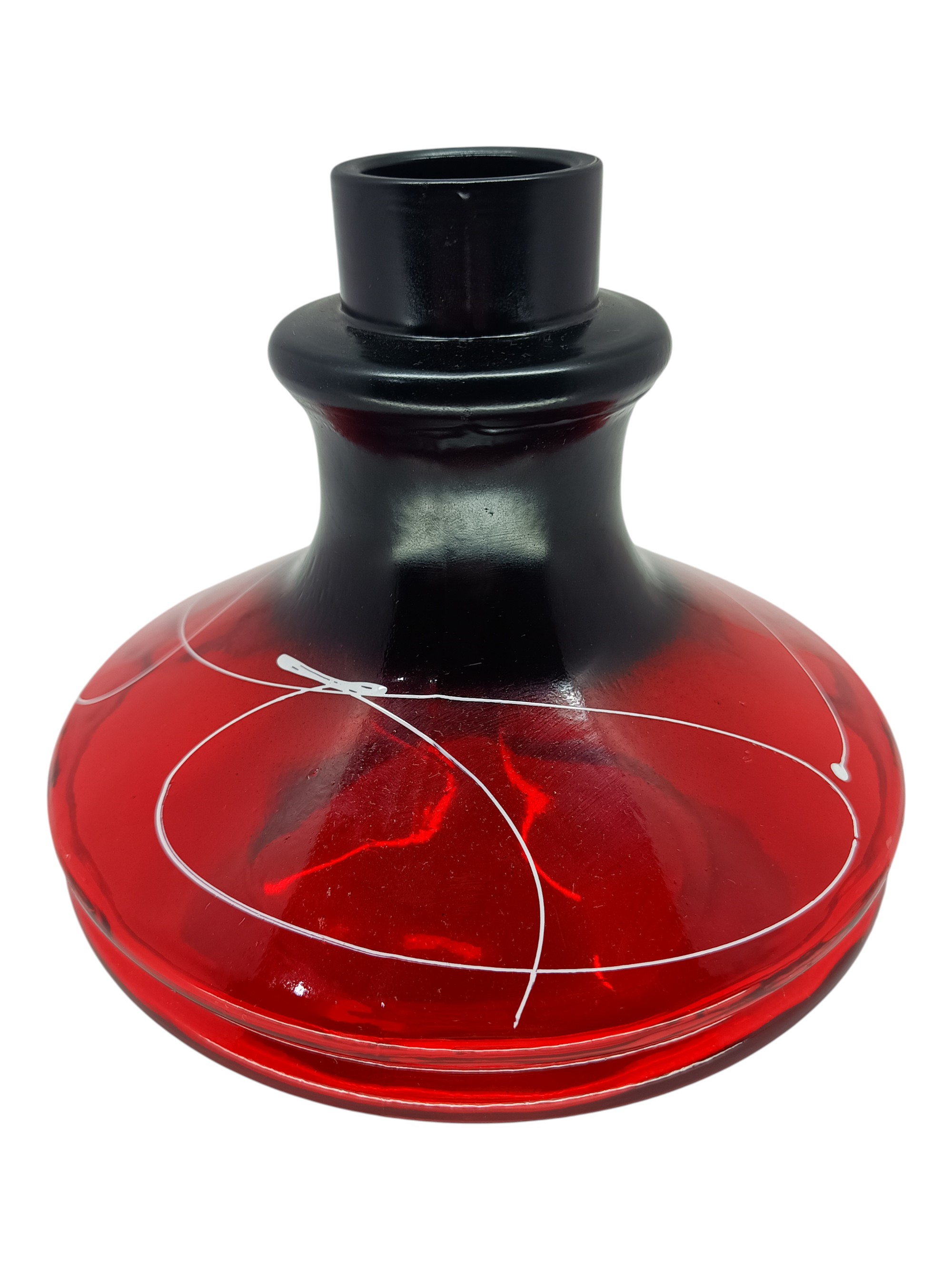 Jarro Abst Vermelho Com Preto