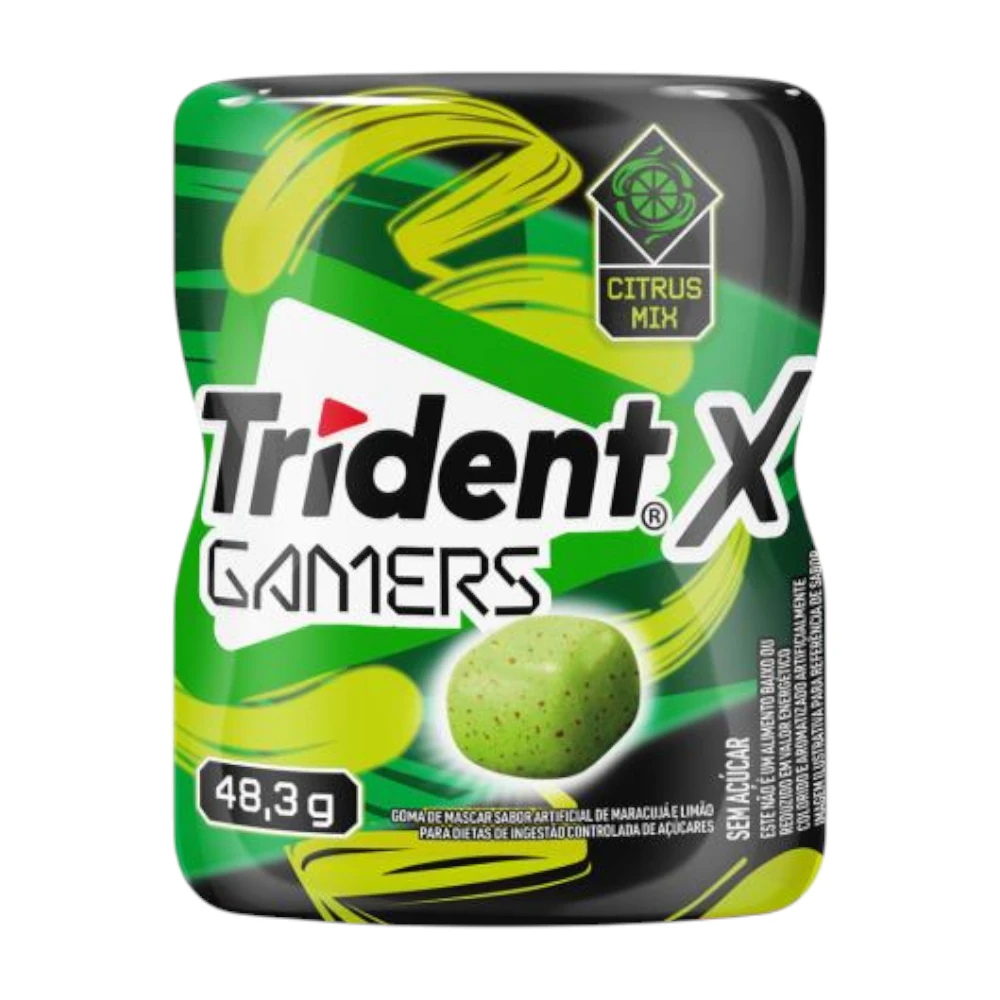 Chiclete Trident Pote Citrus Mix