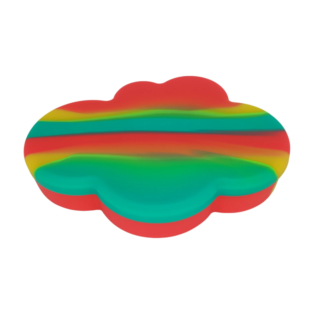 Slick De Silicone Nuvem Verde, Vermelho E Amarelo