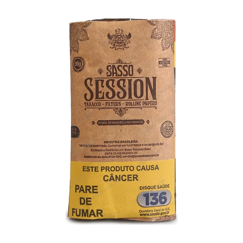 Tabaco Sasso Session Com Piteira