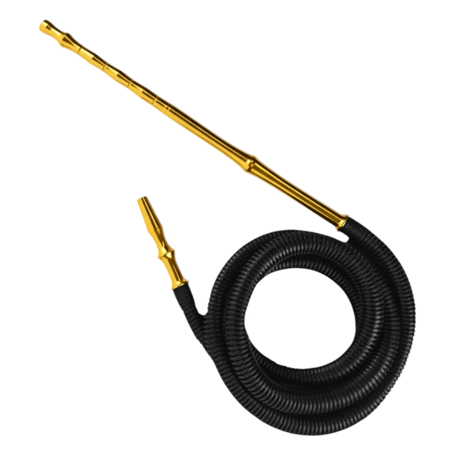 Mangueira Simples Preta Com Piteira Dourada